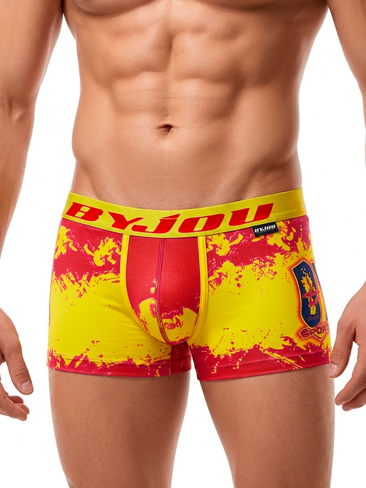 Men's Boxer for Men SPAIN, The Red Fury Edition - Soccer Flag Print 2026 Byjouduha